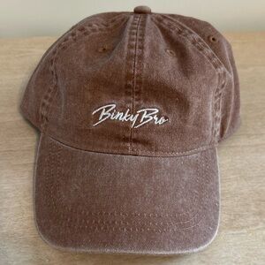 Binky bro cap for youth- washed brown
